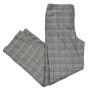 Alexander Wang Women’s Wool Plaid Ankle Pants Straight Gray • Size 8 - Picture 1 of 10