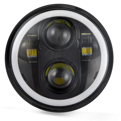 5.75'' 5-3/4'' Round LED Projector Headlight For Honda VTX1300 C R S VTX1800F3 - Изображение 1 из 4