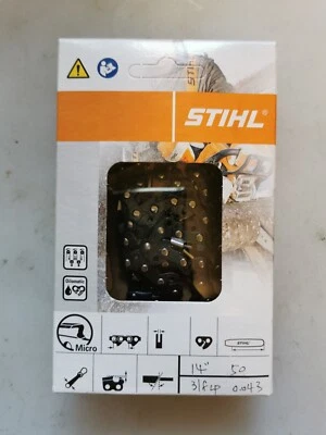 14" 14 inch GENUINE STIHL Chainsaw Chain 50 D/L 3/8lp 0.043 MS170 MS171 MS180C - image 1 of 4