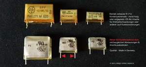 NEU Kondensatoren Reparatur-Satz + 1 Steuerpimpel für DUAL CS505 / CS508 / CS522 - Bild 1 von 3