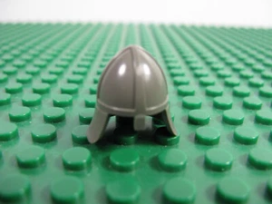 LEGO Old Dk Gris Arnés Casco con Protector de Cuello Castillo Halcones Negros #3844 - Imagen 1 de 2