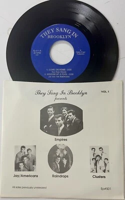 They Sang In Brooklyn 45 Vol. 1 EP Empires Jay Americans Raindrops Clusters Mint Foto 1 de 2