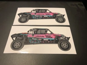 TOYO TIRES RAZOR SXS RACE CAR 2PC STICKER SET 4.5"X1.5" - Picture 1 of 1