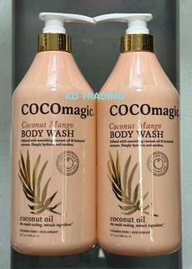 (2-Pack) COCOmagic Coconuit Oil Protein-Rich Botanical COCONUT MANGO BODY WASH - Picture 1 of 3