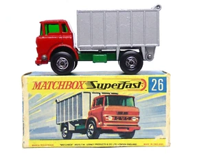 Matchbox Lesney Superfast No.26c GMC Tipper Truck (VERY RARE REVERSED BASEPLATE) - Picture 1 of 14