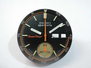 NEU SCHWARZES SPEED-TIMER ZIFFERBLATT, ZEIGER, INNERE LÜNETTE COKE POGUE CHRONOGRAPH 6139-6032 - Bild 1 von 6