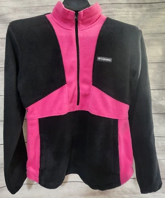 Suéter Pullover Para Mujer Columbia Medio Probado Resistente en Rosa Media Cremallera Polar Foto 1 de 4