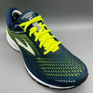 Brooks Launch 5 giallo acqua scarpe da ginnastica running sneakers uomo UK 9,5 Medium D - Foto 1 di 8
