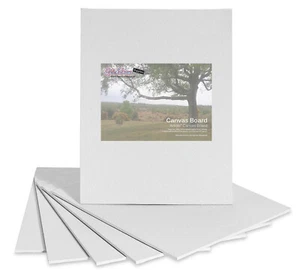 3 x 35cm x 25cm BLANK CANVAS TRIPLE PRIMED ACRYLIC & OIL ARTIST PAINTING BOARD - Picture 1 of 6