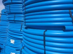 BLUE MDPE PLASTIC MAINS WATER PIPE 20MM 25MM 32MM 25m 50m 100m 150m Roll Coil - Picture 1 of 3