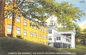 H1524 LAKE JUNALUSKA, N.C. POSTCARD, LAMBUTH INN - Picture 1 of 2