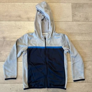 Boys Champion Hoodie Size 5 Gray and Navy - Picture 1 of 6