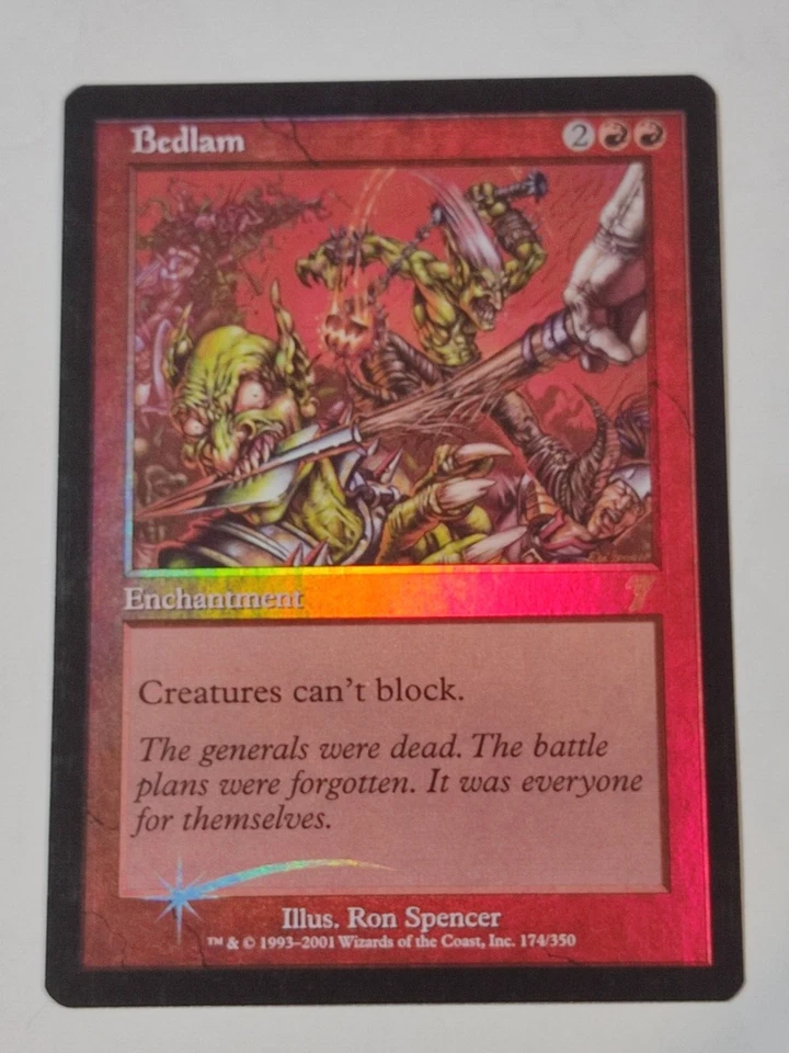 Bedlam FOIL 7th Edition  Red Rare Foil - Image 1 of 4