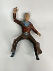 Vintage RARE Ideal Toy 1950s Western Rider Figure With Hat 9" Toy