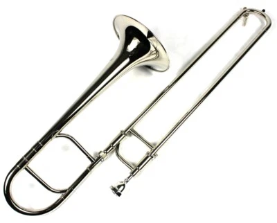 Nuevo Trombón Eb Alto con Estuche y Boquilla - Acabado Niquelado  Foto 1 de 4