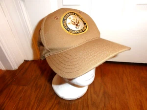NAVAL SUPPORT ACTIVITY Logo The Corps Beige Baseball Cap Hat One Size - Picture 1 of 10