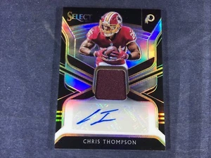 I4-43 FOOTBALL CARD - CHRIS THOMPSON - HANDSIGNIERT - JERSEY SWATCH - 2018 PANINI - Bild 1 von 3