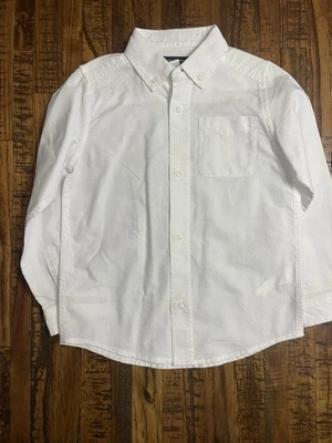 Camisa de vestir Oxford blanca con botones para niños nueva sin etiquetas talla 5T Foto 1 de 2