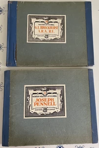 Lot of 2- Modern Masters of Etching Joseph Pennell- 1931 + G.L. Brockhurst- 1928 - Imagen 1 de 7