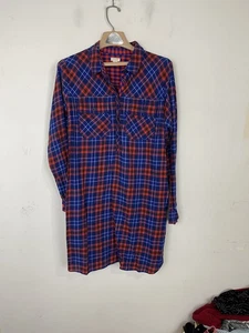 J.Crew Flanellhemd Herren L blau rot kariert Langarm Knopfleiste - Bild 1 von 11