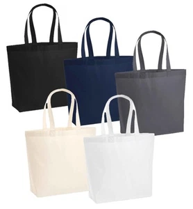 Westford Mill Premium 100% Cotton Maxi Tote Bag with Shoulder Straps - Picture 1 of 7