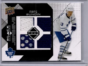 Mats Sundin Quad Jerseys #BDJ-SU 2008-09 Upper Deck Black Diamond HOF - Picture 1 of 2