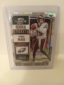 2023 Contenders Optic Tanner McKee Cracked Ice Rookie Ticket RC 22/22 Bookend SP - Picture 1 of 3
