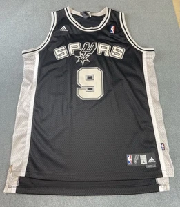 Tony Parker San Antonio Spurs Adidas Jersey Swingman Black NBA Men L Large - Picture 1 of 22