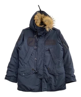 Abrigo Avirex N-3B Relleno Hombre XL Azul Marino Poliéster De Colección Buen Estado Foto 1 de 4