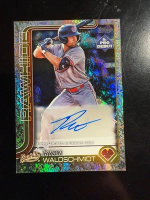 2025 Topps Pro Debut Ryan Waldschmidt Sparkle Foil Auto /175 Diamondbacks  - Image 1 of 2
