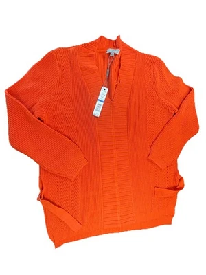Joseph A Pullover Sweater Orange Color Size XL New Algodon/acrylic - Image 1 of 4