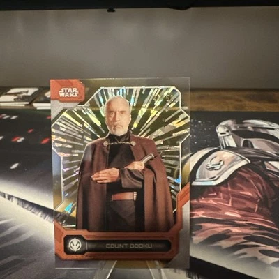 2024 Topps Star Wars High Tek  Count Dooku Gold 43/50 - Image 1 of 2