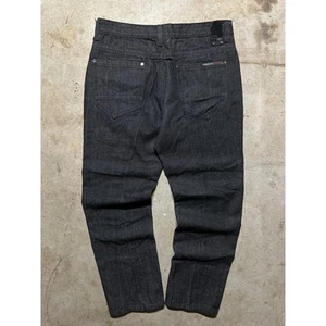 Vintage Y2K Southpole Black Denim Jeans 36 Dark Wash Hip Hop Baggy - Bild 1 von 8