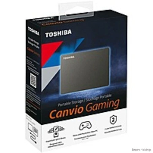 Toshiba Canvio Gaming 4 TB Portable Hard Drive - External - Black HDTX140XK3CA - Image 1 of 1