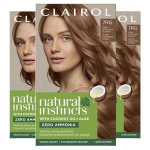 Clairol Natural Instincts Demi-Permanent Hair Dye 7RG Dark Rose Gold Blonde H... - Picture 1 of 9