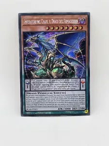 Chaos Emperor the Dragon of Armageddon ITALIAN BLAR-EN051 BLAR-IT051 Secret Rare - Picture 1 of 7