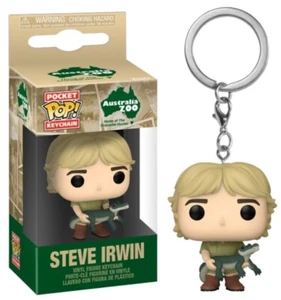 AUSTRALIA ZOO STEVE IRWIN 2" BOLSILLO LLAVERO POP FIGURA DE VINILO FUNKO VENDEDOR DEL REINO UNIDO - Imagen 1 de 3