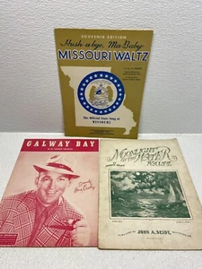 Vintage Lot Of 3 Sheet Music Song Books Note Sheets - Picture 1 of 4