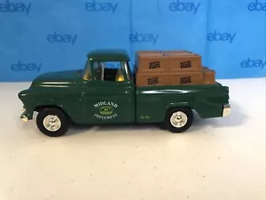 1955 Chevy Pickup John Deere Midland Implement Truck Bank 1:25 Scale In Box - Picture 1 of 11