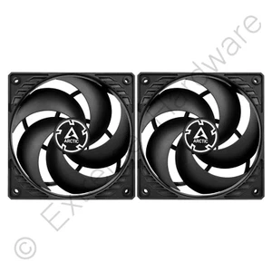 2 x Pack Arctic P12 Pressure-Optimised 120mm Case Fans 1800 RPM 56.3 CFM 3-Pin - Afbeelding 1 van 7