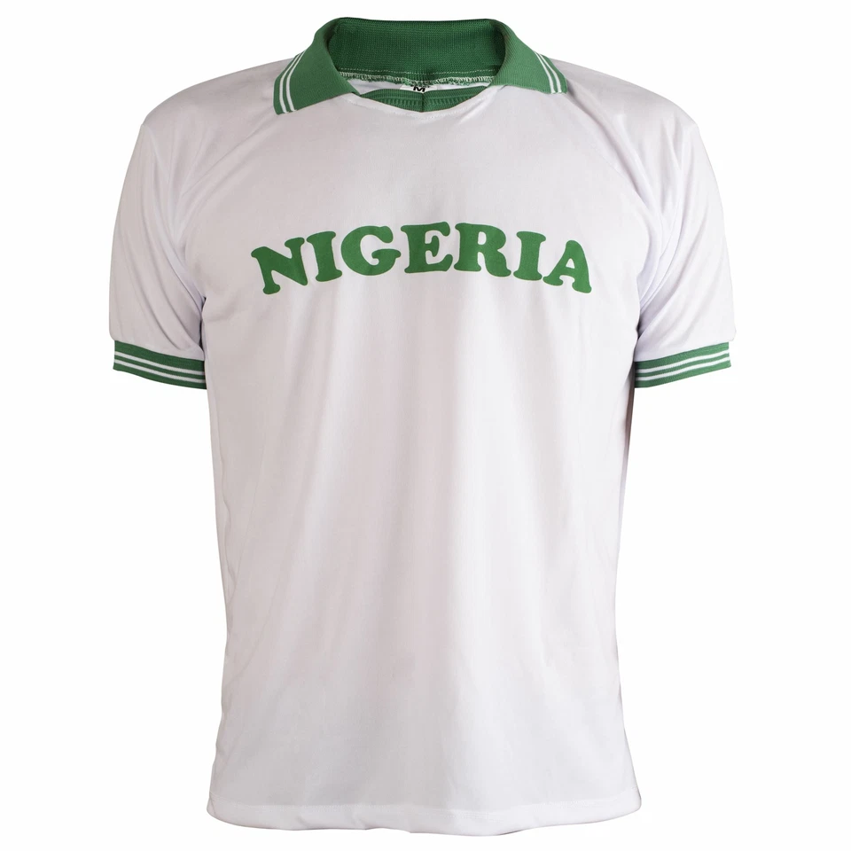 Camiseta Retro De Fútbol De Nigeria 1988 De Manga Corta Para Hombre - Imagen 1 de 4