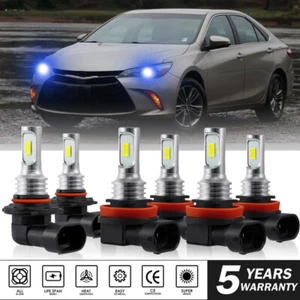 For Toyota Camry 2007-2014 LED Headlight Hi/Lo +Fog Light Bulbs Combo Kit 8000K - Picture 1 of 12