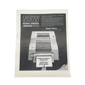 Kodak Verifax Cavalcade fotocopiatrice stampa d'epoca pubblicità 1963 - Foto 1 di 3