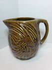 Mccoy Pottery Angel Fish Pitcher Chocolate Brown 1936