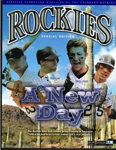MARCH 2012 Vol 20 #1 COLORADO ROCKIES SPRING MAGAZINE PROGRAM A New Day  NM-MT - Picture 1 of 1