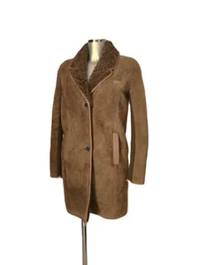 Ines & Maréchal - Manteau en peau lainée cuir et fourrure d'agneau Marron - 36fr - Picture 1 of 12