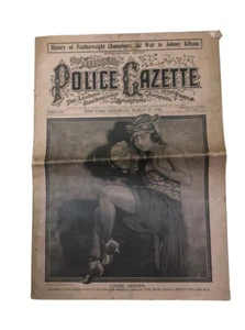 The National Police Gazette NY March 20 1920 Ike Weir Johnny Kilbane Antique - Picture 1 of 6