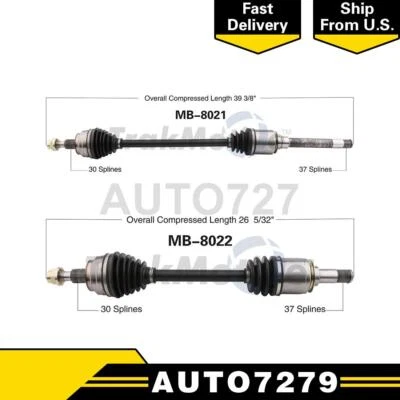 Eje CV del lado del conductor delantero del pasajero eje articulado CV para Mercedes-Benz ML450 2011 Foto 1 de 3