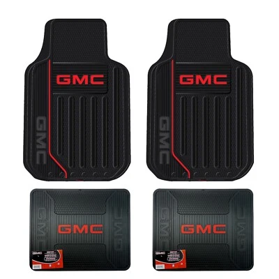 ⭐️⭐️⭐️⭐️⭐️GMC Alfombrillas Delanteras y Traseras Goma Clima Auténticas GM MEJOR Regalo Foto 1 de 4