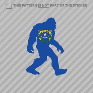 Nevada Bigfoot Sticker Self Adhesive Vinyl NV big foot sasquatch yeti - Picture 1 of 1